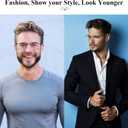Lcbestbro 3 Pack Blue light Blocking Reading Glasses for Men, Stylish Metal Frame Readers