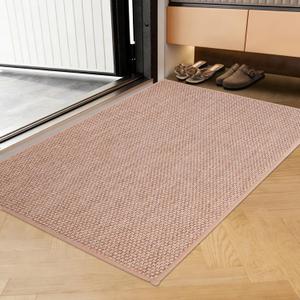 Indoor Door Mat 20"x32", Reusable Non-Slip Self-Adhesive Backing