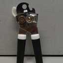 KitchenAid Classic Multifunction Can Opener and Bottle Opener Easy to Use, Razor Sharp Stainless Steel Cutting Wheel, Soft Ergonomic Handles, Black (8.34-Inch)