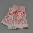 Marspark 100 Pcs 3.5 x 7 Inch Papers Peanut Bags for Party Bulk Baseball Carnival Fresh Roasted Wrapping Bags with Elephant Red White Stripes Flag for Baseball Carnival Circus Birthday Party Supplies