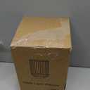 LightRound Table Lamp for Bedroom, Cordless Small Bedside Lamp, Touch Dimmable Rechargeable Lamp Battery Operated with Amber Glass Shades for Night Stands, Living Room, Desk, Bulb Included