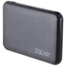 ZGear (5,000mAh) Slim Power Bank with Dual Charging Ports - Black