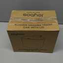 Compost Bin Kitchen for Countertop or Under Sink, 2.6 Gallon Hanging Small Trash Can with Lid, Garbage Can for Cabinet Door, Indoor/outdoor Food Waste Bin for Kitchen, Bathroom, RV, Office, White