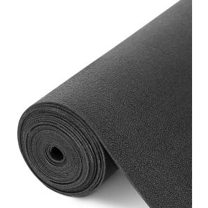 WochiTV Shelf Liner for Cabinets, Drawer Non Adhesive Non Slip Foam Mat for Kitchen, Pantry, Bathroom, Cupboard, Garage, Closet, Shelves, Drawer, Tool Box, Black 11.8 x 118 inches