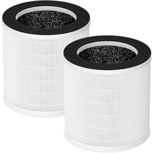 KQ-31 HEPA Replacement Filter, Compatible with Aucleia KQ-31/KQ-31A, AIRTOK KQ-31, KQLKJ KQ-31, iooo K31 Air Purifiers, 360 3-Stage Filtration for Dust,Pets,Hair,Smoke Odor, 2-Pack
