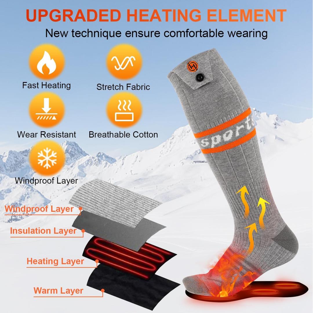 Heated socks for Hiking, No size