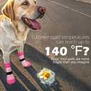EXPAWLORER 6Pcs Anti Slip Dog Socks to Prevent Licking Paws, Dog Shoes for Hot Pavement, Double Sides Dog Boots & Paw Protectors Booties for Hardwood Floors with Grip for Dogs, L
