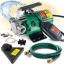 SumpMarine Water Transfer Pump, 115V 330 Gallon Per Hour - Portable Electric Utility Pump with ON/OFF Switch and 6' Water Hose Kit - Remove Water From Garden, Hot Tub, Pool, Aquariums