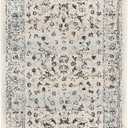 SAFAVIEH Charleston Collection Runner Rug - 2' x 6', Ivory & Light Blue, Oriental Distressed Design, Non-Shedding & Easy Care, Ideal for High Traffic Areas in Living Room, Bedroom (CHL411M)