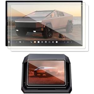 2PCS Matte 2025 Tesla Cybertruck Screen Protector Compatible with Cybertruck Tesla 2024 Front & Back Screen Protector 18.5’’&9.4’’ Rear Seat Display Nav. Matte&Rear Screen Anti Glare/Anti Fingerprint (2)
