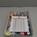 New brothread 40 Colors Compatible with Brother Polyester Embroidery Machine Thread Kit 500M (550Y) Each Spool Compatible with Brother Babylock Janome Singer Pfaff Bernina Embroidery & Sewing Machine