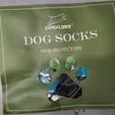 Anti Slip Dog Socks to Prevent Licking Paws for Hot Pavement Dog Shoes Double Sides Dog Boots & Paw Protectors Booties for Hardwood Floors with Grip Medium Senior Dogs M, Black & Blue