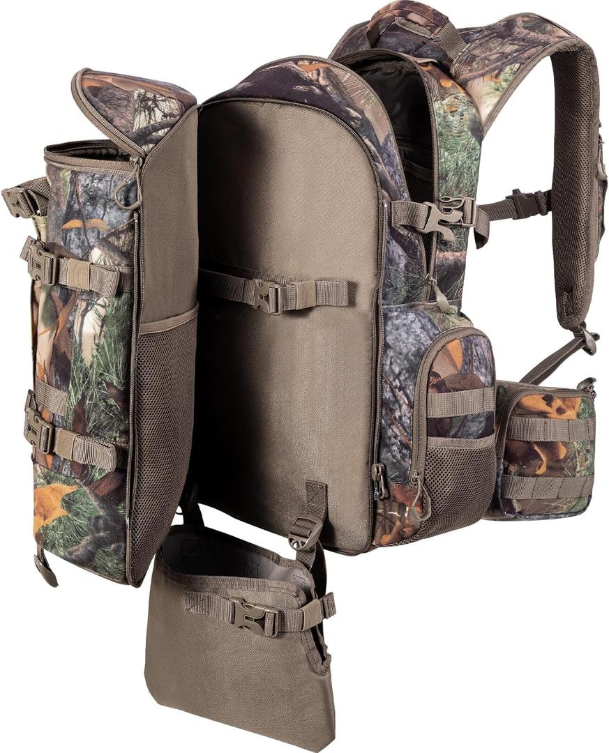 BLISSWILL Large Hunting Backpack with padded weapon for Bow Rifle Hunting Gear Accessories 40L