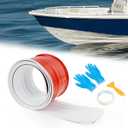 PSLER Keel Guard for Fiberglass Boat 5 Self-Adhesive Keel Protector to Withstand Rocks, Slopes,6FT Length,Fit Under 18 FT Boat