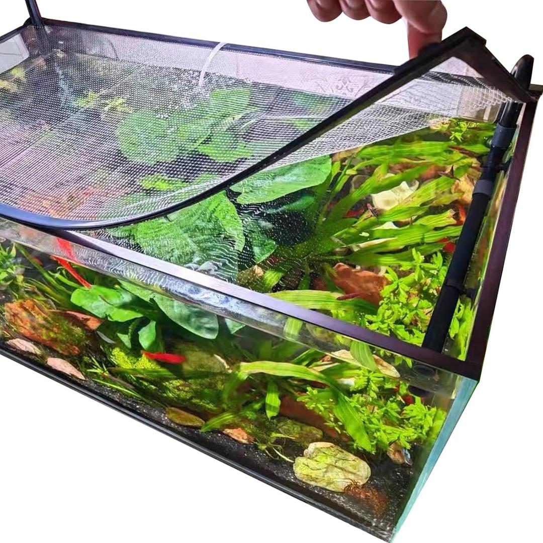 Magnetic Aquarium Anti-Jumping net Cover mesh to Protect Fish Jumping Out of Fish Tank (Big size)