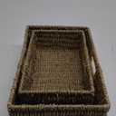 TOPZEA 2 Pack Brown Wicker Storage Basket for Shelves, Hand Woven Paper Rope Shelf Basket, Pantry Organization Baskets with Handle, Decorative Closet Organizer Bins for Kitchen, Bathroom, Coffee Bar