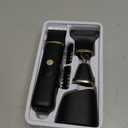 Beard Trimmer for Men, IPX7 Waterproof Body Hair Trimmer Electric Razor Shaver Body Grooming Kit Wet/Dry Use for Groin, Nose, Ear Hairs, Beard, Legs, Chest (Black)