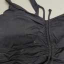 Aqua Eve Women Plus Size Two Piece Swimsuit High Waisted Bikini Set Tummy Control Bathing Suit (Drawstring-black) 12W