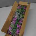 4 Pcs Fake Outdoor Artificial Flowers For Outdoors Uv Resistant, Plastic Flowers For Outdoors, Fake Hanging Plants Faux Flowers For Outdoor Planters, Silk Spring Flowers For Outside Porch（Purple ）