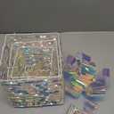 Set of 3 Christmas Lighted Gift Boxes, Light up Iridescent Xmas Present Ornament for Tree, Battery Operated Cold White LED Yard Porch Holiday Indoor Outdoor Decoration