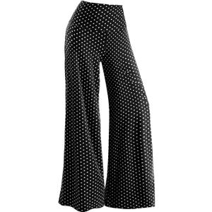 Arolina Women's Stretchy Wide Leg Palazzo Lounge Pants Casual Comfy High Waist Palazzo Pants (XX-Large, Polka Dot)