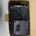 4-pack Red and White Solar Christmas Lights Outdoor Waterproof, 400LED 132FT Solar Powered LED String Lights Green Wire with 8 Modes Solar Fairy Lights for Xmas Tree Party Wedding Garden Fence Decor