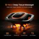 BENEVIA Deep Tissue Massage Gun - Percussion Massager for Muscle Recovery - Handheld Back, Neck & Shoulder Massager with 30 Speeds and 12 Heads