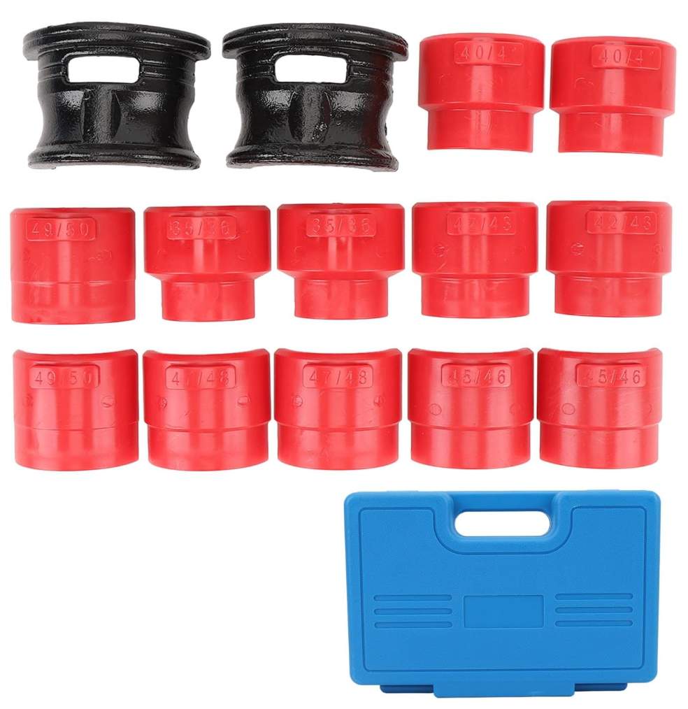 35-50mm Universal Motorcycle Fork Seal Driver Tool Kit with 12 Adapters