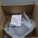 Industrial Pendant Lights Kitchen Island, 16 Inch Grey and White Metal Dome Pendant Light Fixtures, Farmhouse Hanging Light Fixture for Dining Room Restaurant Foyer Cafe, 2 Pack (Texture Gray)