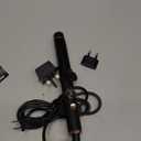 1 Inch Mini Travel Curling Iron, 100-240V Travel Dual Voltage Curling Iron for Short Hair with 5 Heat Settings, Small Curling Wand with Temperature Memories and Lock, Rose Gold