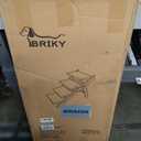 BRIKY 2-in-1 Dog Stairs/Ramp with 4 Steps, Foldable Dog Stairs for High Beds Cars Couch, Durable Wooden Pet Stairs for Small Medium Large Dogs, No Assembly Required