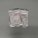 2 x Christmas Tree Decorations, Acrylic Animal Christmas Ornaments, Home Decoration, Party Decoration, Small Animals on The Moon (White Wolf)