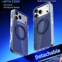 KUPEKIS Magnetic for iPhone 17 Pro Max Case 360 Spin Stand Blue