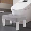 6.7 Inch Step Stool, Portable Plastic Foot Stool, Non-Slip Potty Stool for Bathroom