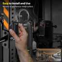 Magnetic Phone Holder for Gym, Strong Magnetic Phone Mount, 360 Rotation Cell Holder Compatible with Magsafe iPhone, Gym Essentials Accessories for Workouts