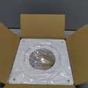 Dryer Vent Connector Kit, Dryer Vent Wall Plate with Quick Connect & Disconnect, Twist Lock Dryer Duct Connector Kit Fits 4 Inch Tubes, Covers Area 7 Inch x 7 Inch, for Dryer Washer Bathroom (No hoses)