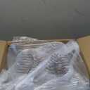 HOUSE DAY Clear Plastic Hangers 50 Pack, Space Saving Clear Hangers for Clothes, Durable Adult Crystal Hanger for Dress, Shirts, Coats, 360 Swivel Hook