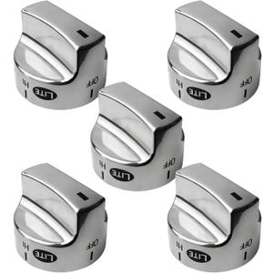 5 Pack 318282310 Stove Burner Knob Replacement Part Compatible with Fridgidaire Gas Stove Burner Knobs Replacements