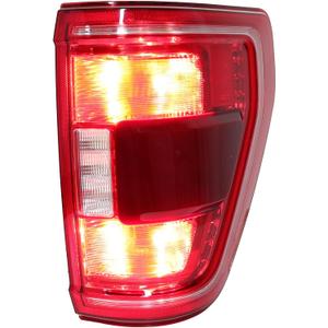 Tail Light Assembly For 2021 2022 2023 Ford F150 XLT Rear Brake Lamp Halogen Type Blind Spot Right Passenger Side Replace ML3Z13404C