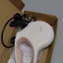 Fida Retractable Dog Leash with Dispenser and Poop Bags, 16 ft Pet Walking Leash for Large Dog up to 110 lbs, Anti-Slip Handle, Tangle Free, Reflective Nylon Tape (L, White)