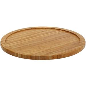 YBM Home Bamboo Wooden Non-Skid Lazy Susan Turntable Fully Rotating Pantry Cabinet (20")