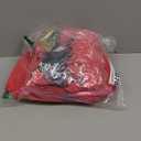 Jetec 3 Pcs 32 Inch Giant Velvet Christmas Inflatable Balls Ornament Flocked Xmas PVC Inflatable Flocked Ball Ornaments for Christmas Holiday Outdoor Blow up Yard Decor(Red)