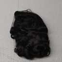 STfantasy 20S Finger Wave Wig Flapper Curly Synthetic Hair for Women 1920s Cosplay Costume Halloween Party Daily Everyday Wear (Black)