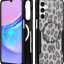 for Samsung Galaxy A16 5G Phone Case - Compatible with MagSafe Women Girls Cute Magnetic Protective Cover Cool Funny Unique Leopard Heavy Duty Shockproof Design for Samsung A16 5G Case