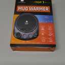 Coffee Mug Warmer - Fastest Heating & Highest Temperature, Coffee Cup Warmer for Desk Auto Shut Off, 4 Temp Settings & 1-12H Timer, Smart Electric Beverage Warmer for Coffee, Tea (Black)