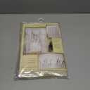 Today's Curtain, Silhouette Stripe Sheer Swag 38", Sage, 60" W x 38" L