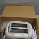 Rae Dunn Retro Rounded Bread Toaster, 2 Slice Stainless Steel Toaster with Removable Crumb Tray, Wide Slot with 6 Browning Levels, Bagel, Defrost and Cancel Options, Cream