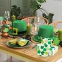 St. Patrick's Day Paper Napkins Green Shamrock Disposable Guest Napkins Plaid Dot Hand Towels for Irish Party Spring Holiday Kitchen Bathroom Dinner Table Decor Supplies, 50 Pcs