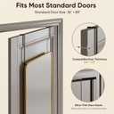 Antok 58"x20" Over the Door Mirror, Full Length Mirror with Stand, Gold