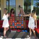 GoSports 3 Foot Giant Wooden 4-in-a-Row Connect Game – Jumbo Party Size with Heavy-Duty Coins – Easy Setup and Portable Design for Indoor and Outdoor Yard Game for Adults